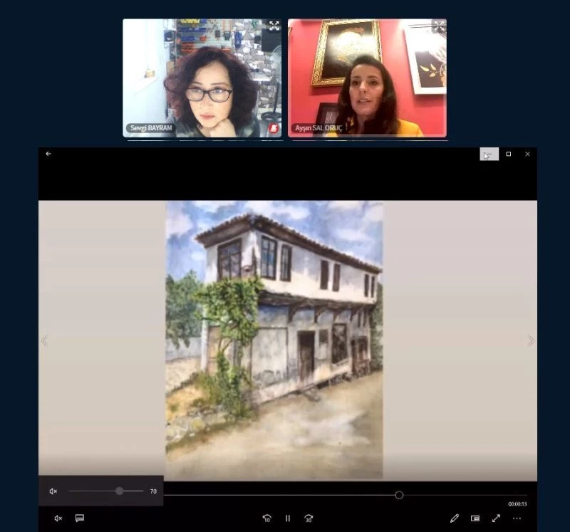 Resim sanatında çizim teknikleri anlatıldı
