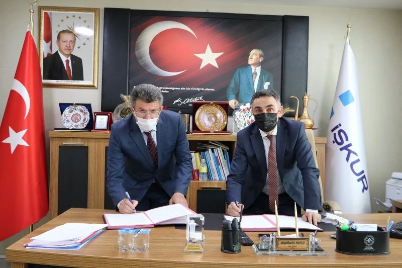 Narman’da İstihdama yönelik protokol imzalandı
