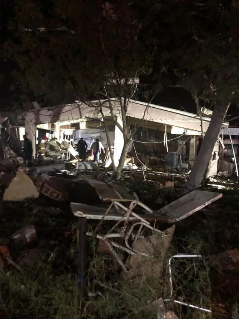 Tüpün patladığı o anlar güvenlik kamerasına yansıdı
