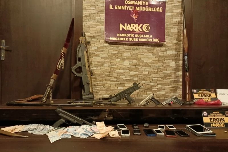 Osmaniye’de uyuşturucu tacirlerine koçbaşlı şok baskın