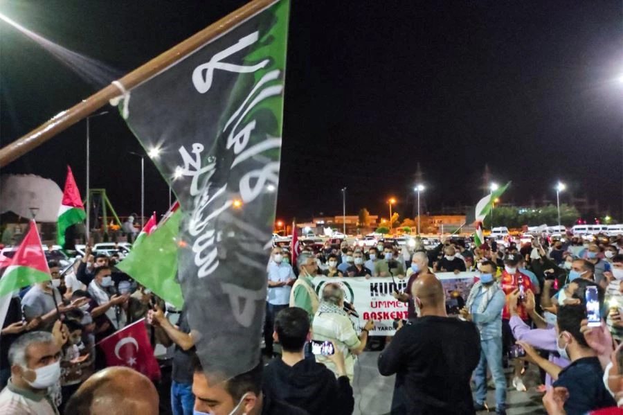 Osmaniye’den Kudüs direnişine kitlesel destek