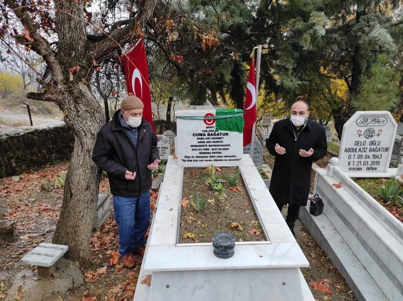 Şehit yakınlarından mezarlıklara buruk ziyaret
