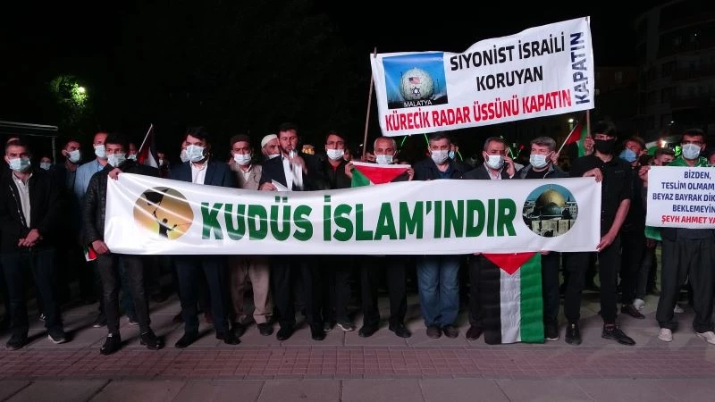 Muş’ta İsrail zulmü protesto edildi

