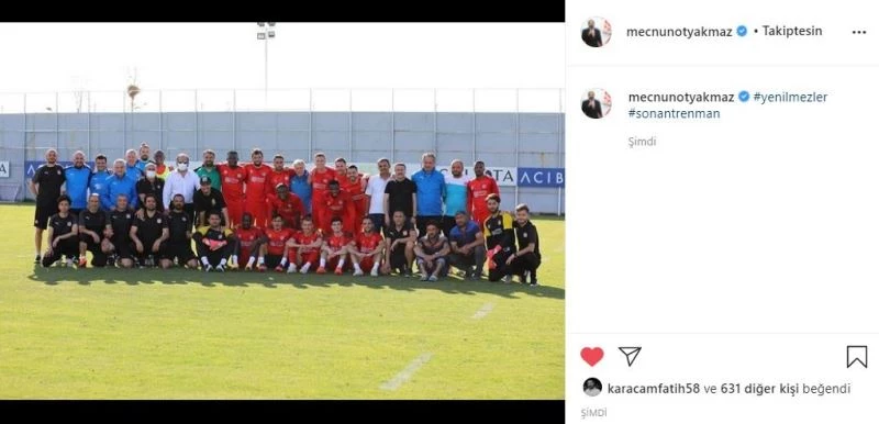 Sivasspor Başkanı Otyakmaz’dan “yenilmezler” paylaşımı