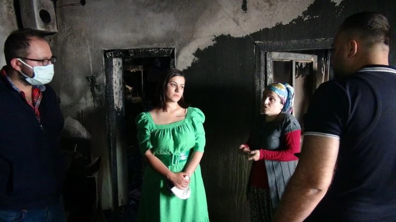 Yanan evi için Evsa’ya güzel haber hayırseverlerden geldi
