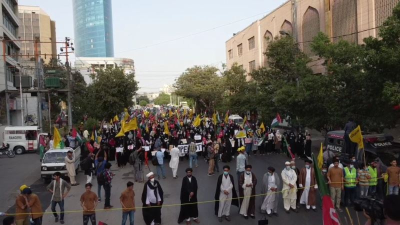 Pakistan’da Filistin’e destek protestoları devam ediyor
