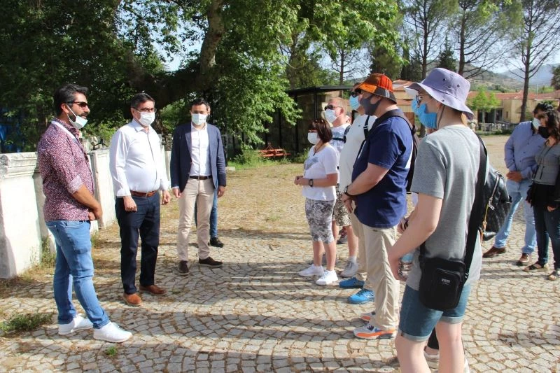 Afrodisyas’a çeyrek asır sonra Ukraynalı turist kafilesi geldi
