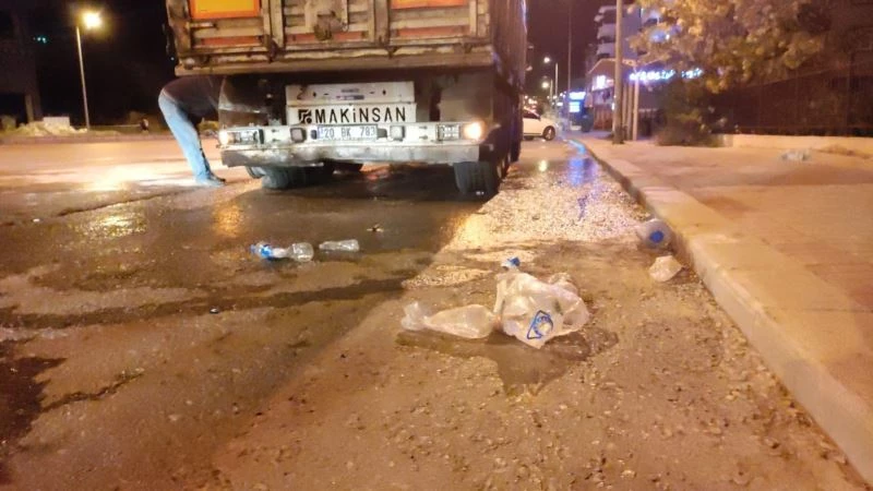 Panik oluşturan patlama sesi tekerden çıkmış
