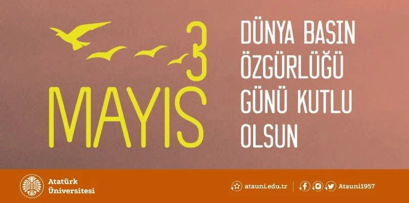 Rektör Çomaklı’dan Dünya Basın Özgürlüğü Günü mesajı
