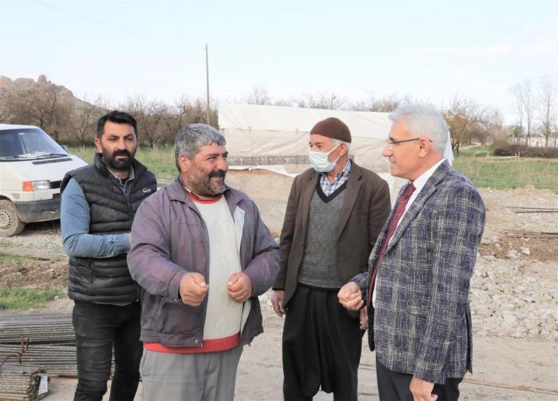 Güder, ekiplerin Orduzu’daki çalışmalarını inceledi
