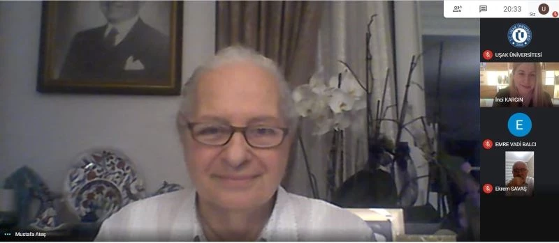 Kazım Karabekir’in kızı Timsal Karabekir,  Uşak Üniversitesine konuk oldu
