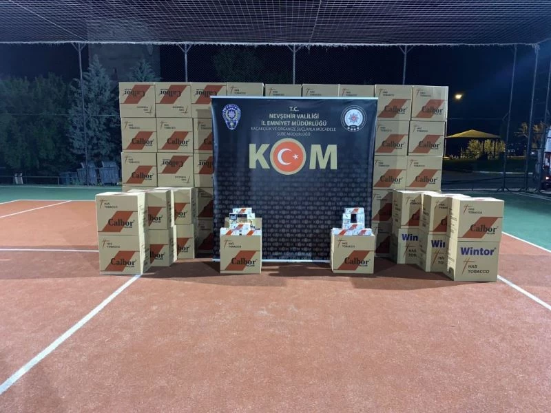 Nevşehir’de 1 milyon 590 bin adet makaron ele geçirildi
