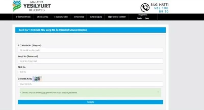 Yeşilyurt Belediyesi online hizmetlerle vatandaşların yanında

