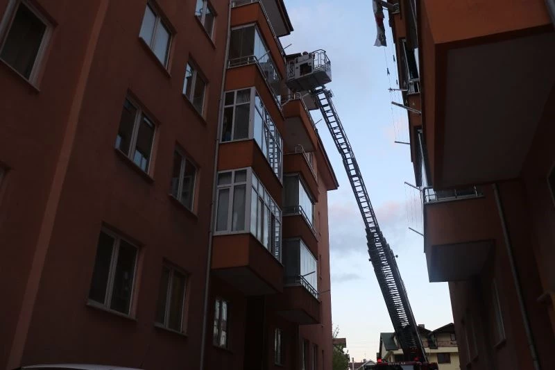 Balkona düşen yaralı ebabil kuşunu itfaiye kurtardı
