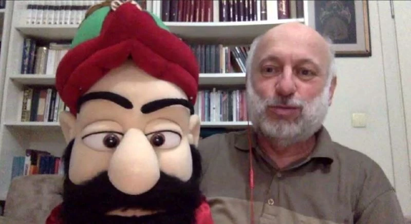 Zoom üzerinde masal anlattılar
