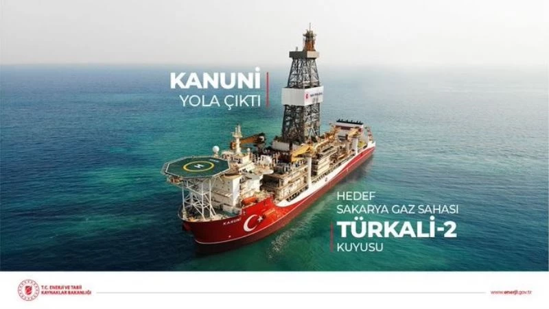 Kanuni Sondaj Gemisi ilk görevi için Türkali kuyusuna doğru yola çıktı
