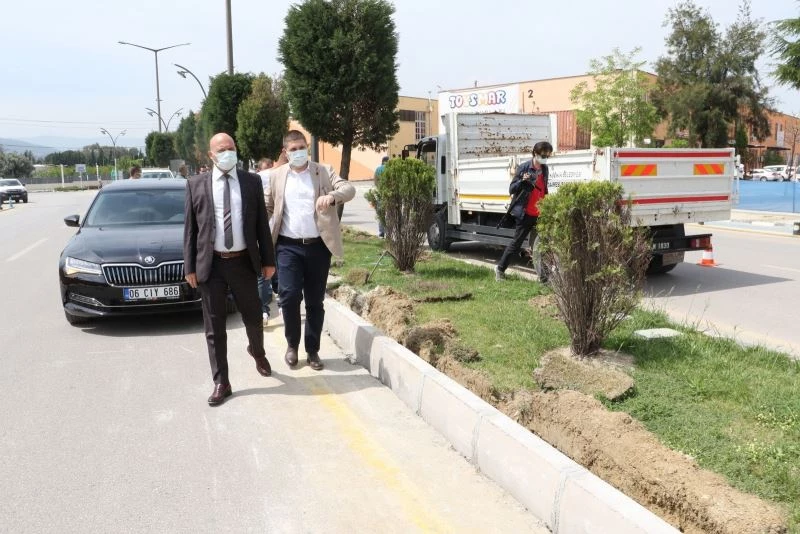 Muhsin Yazıcıoğlu Bulvarında çalışmalar devam ediyor
