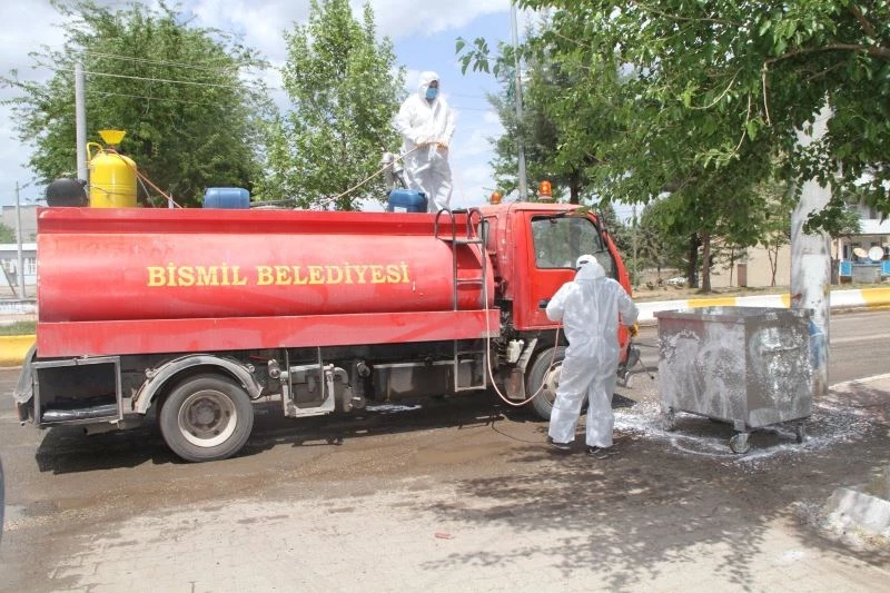 Bismil Belediyesi tam kapanmayı fırsata çevirdi, temizlik seferberliği başlattı
