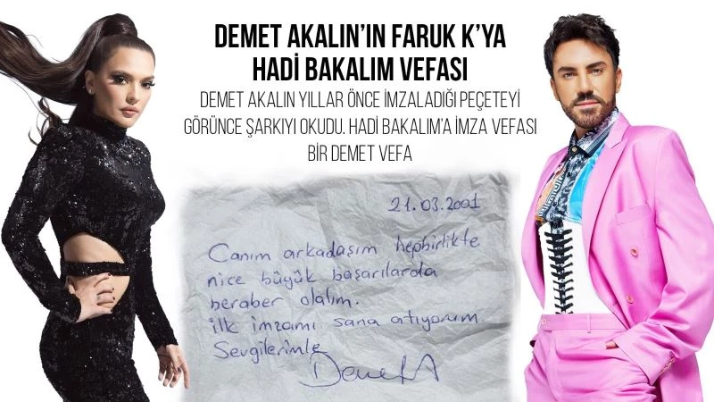 Demet Akalın’dan Faruk K.’ya 