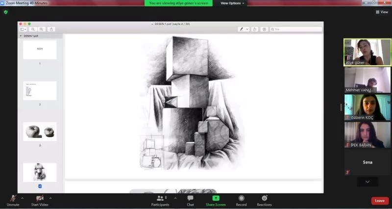 HKÜ’de ’Online Desen Bilgisi’ konferansı düzenlendi
