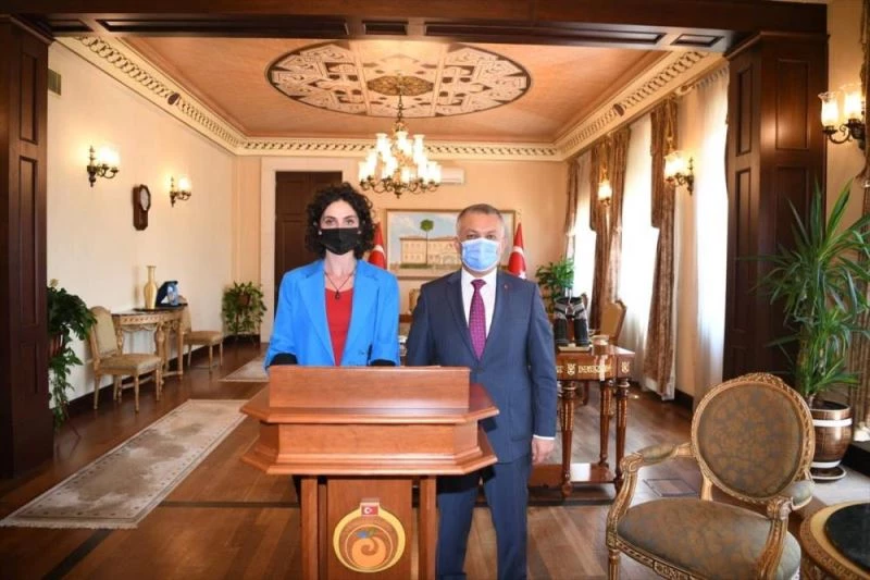 Kosova Kültür, Gençlik ve Spor Bakan Yardımcısı Osmani, Antalya Valisi Yazıcı