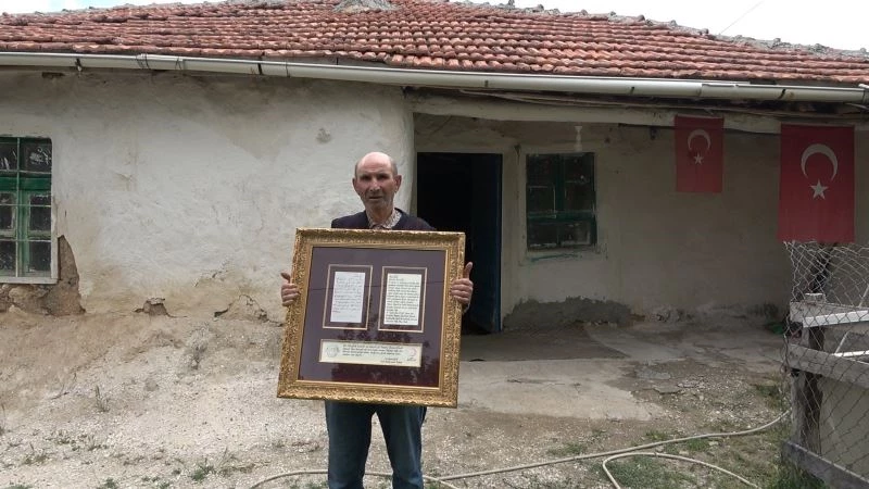 Yemen’de esir düşen Kırıkkaleli Hacı Dede’nin mektubu yıllar sonra torunlarına teslim edildi
