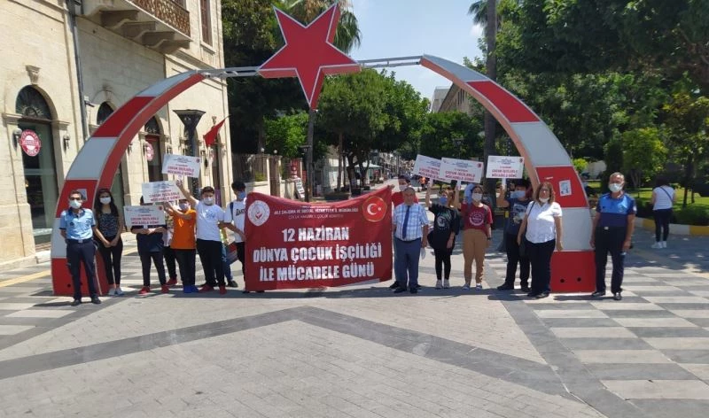 Çocuk işçiliğine dikkat çektiler
