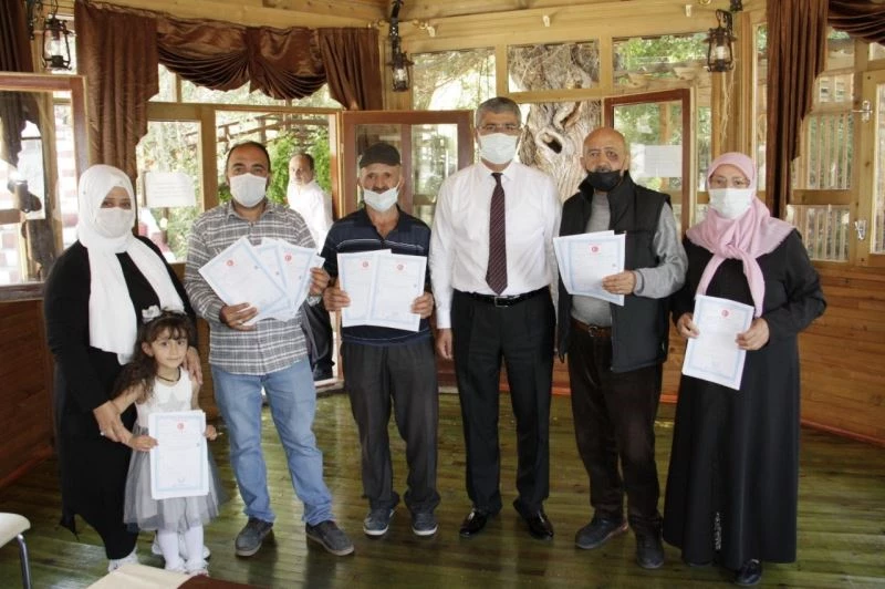 60 yıllık mesele ikna ile çözüme kavuşturuldu
