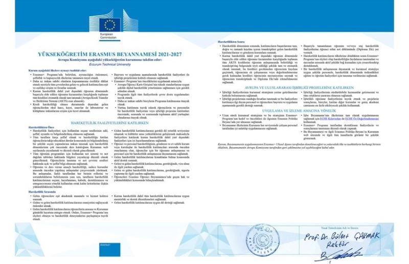 ETÜ, ECHE kalite sertifikası ile akredite edildi
