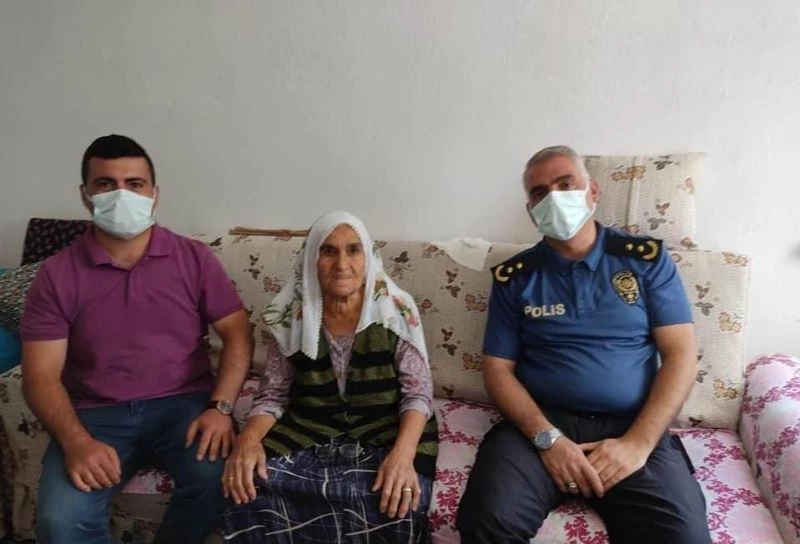 Atiye ninenin yardımına polis ekipleri yetişti
