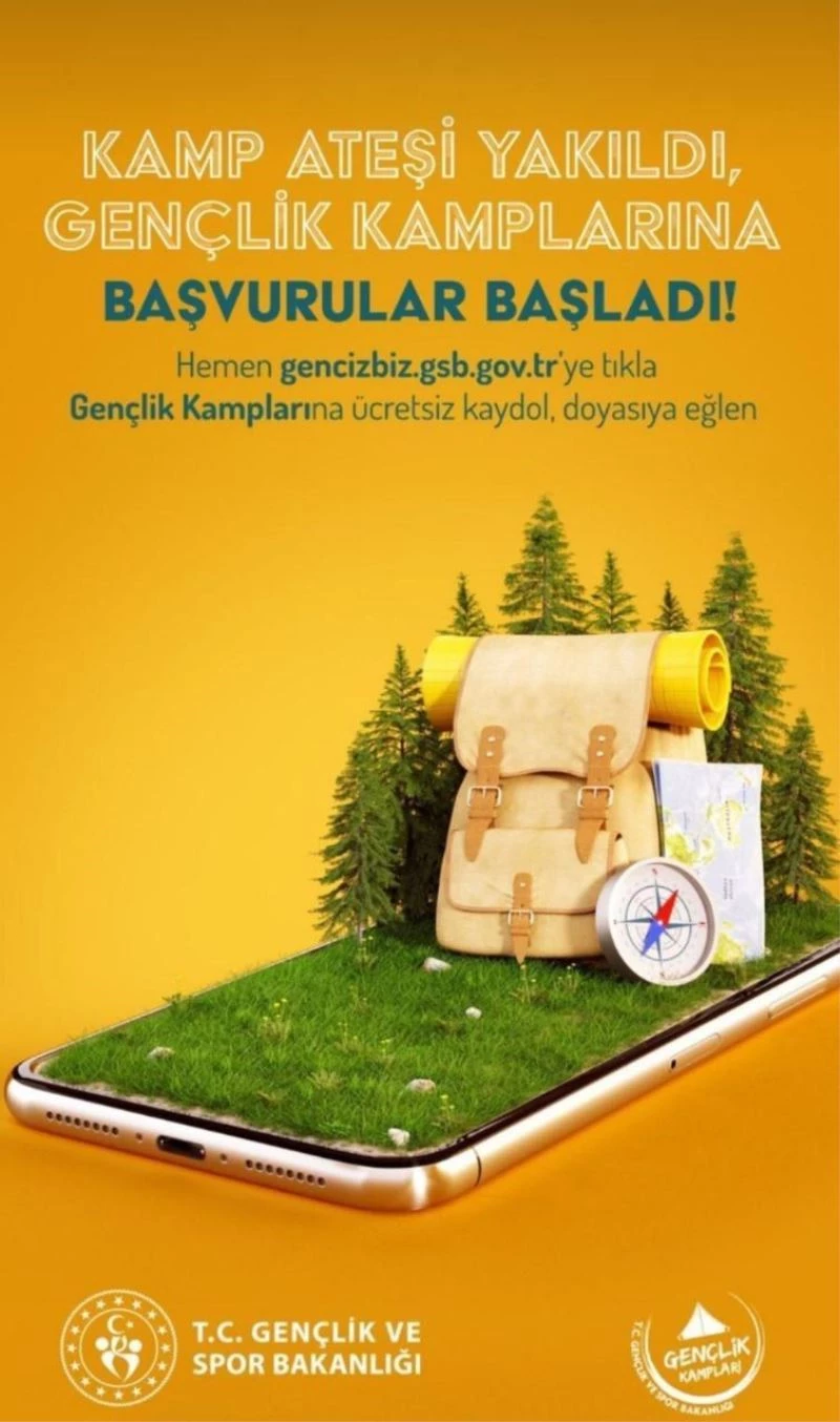 Gençlik kampları başvuruları başladı
