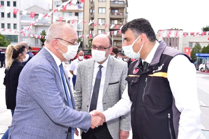 Başkan Ergün’den AFAD çadırına ziyaret
