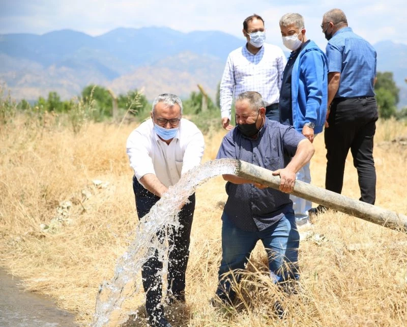 Gölhisar tarımsal sulama kuyusu faaliyete geçti
