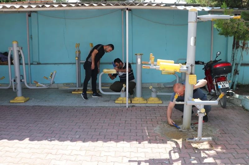 Havza’da park ve bahçeler bakıma alındı
