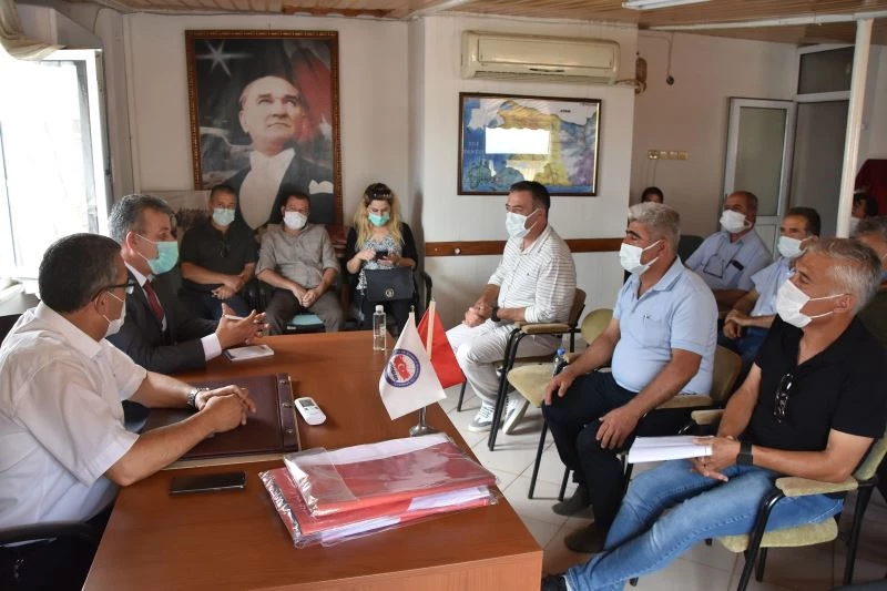 MUSKİ Genel Müdürü Ülgen, Milaslı muhtarlarla görüştü
