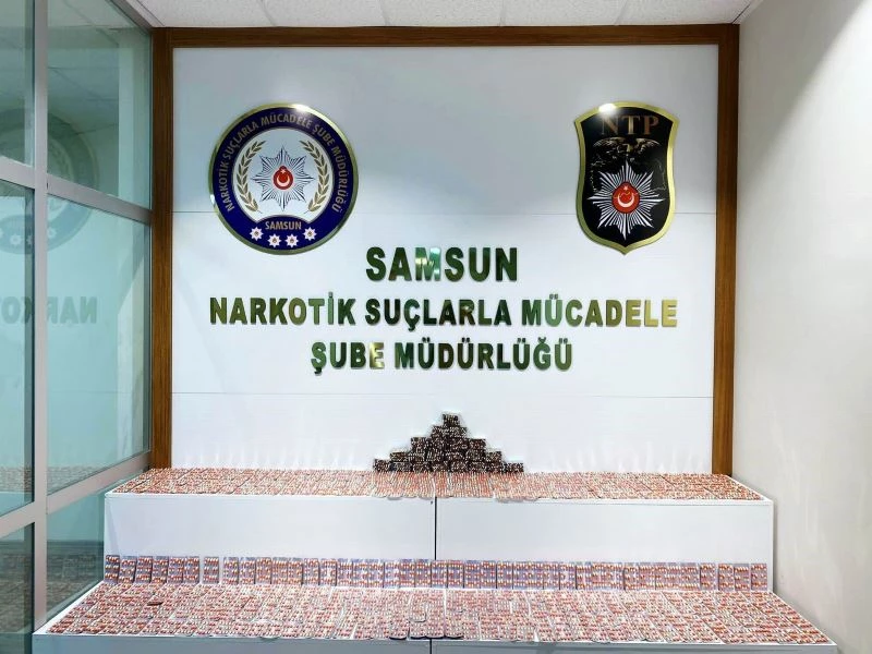 Samsun’da 7 bin 756 adet uyuşturucu hap ele geçti: 1 gözaltı
