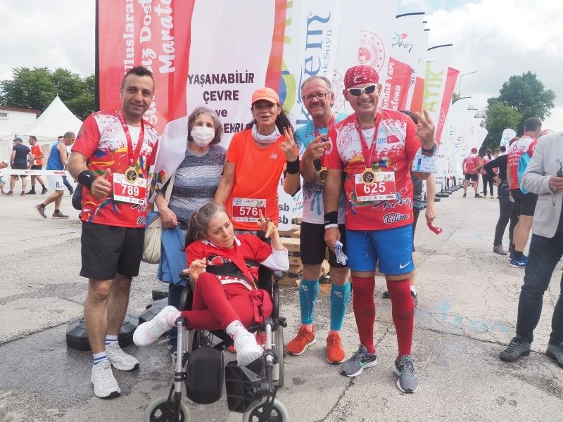 Edirne maratonuna damga vurdular

