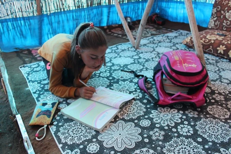 Zorlu yayla hayatı minik Zehra’nın eğitim aşkına engel olmuyor
