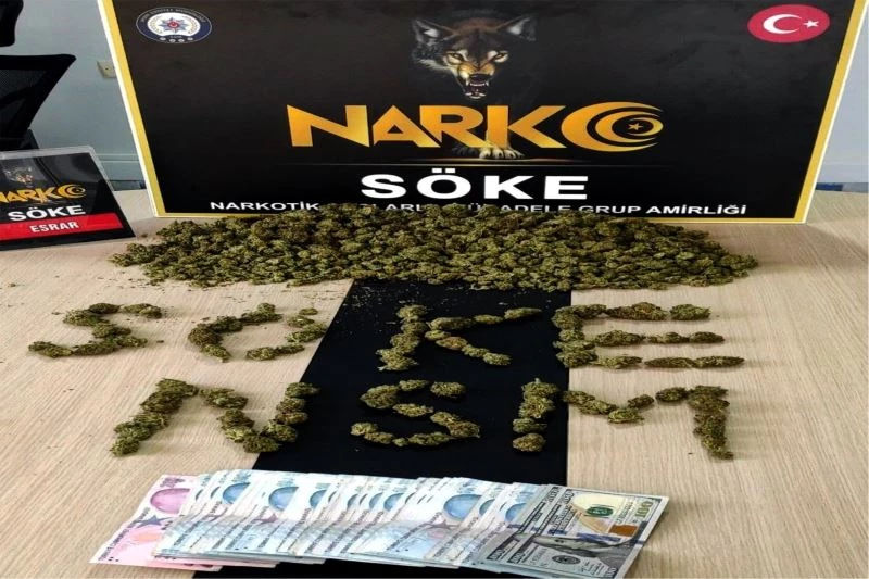 Söke’de Aracın Motor Panjuruna saklanan 1 Kilo 185 Gram Stunk Yakalandı
