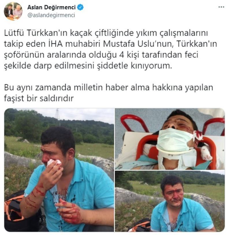 UMED Başkanı Değirmenci: “İHA muhabiri Mustafa Uslu’nun feci şekilde darp edilmesini şiddetle kınıyorum”

