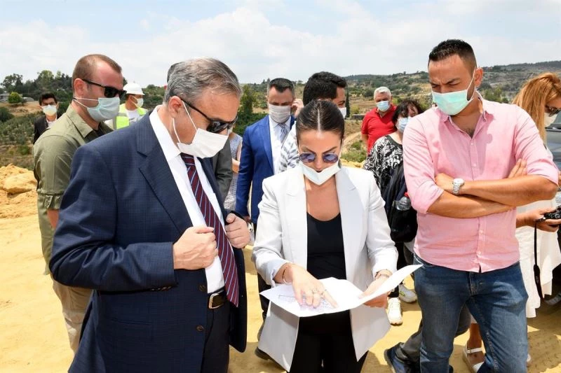 Vali Su, TÜİOSB şantiye alanında incelemelerde bulundu
