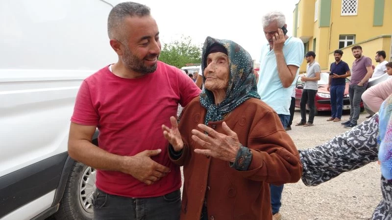 Kaybolan Emine ninenin kavuşma anı duygulandırdı
