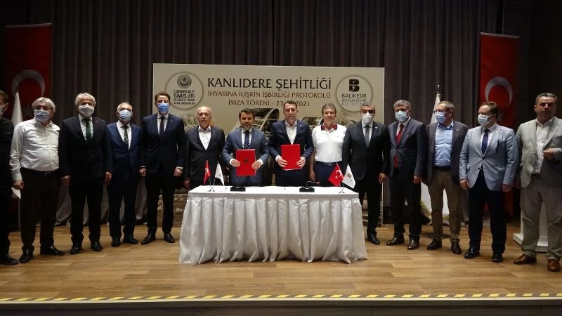 Tarihi Gelibolu Yarımadası’nda Kanlıdere Şehitliği için imzalar atıldı
