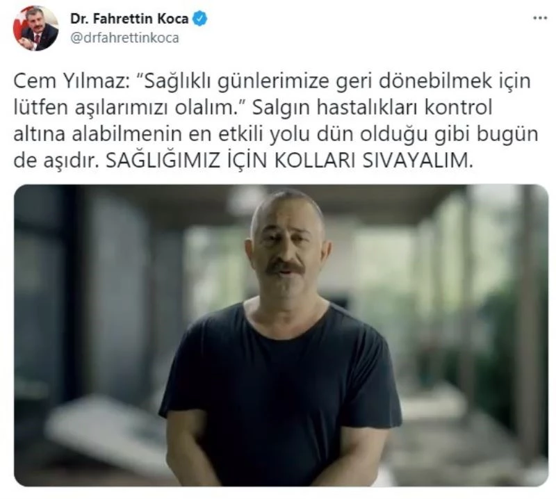 Ünlü isimlerden “Sağlığımız için kolları sıvayalım” çağrısı
