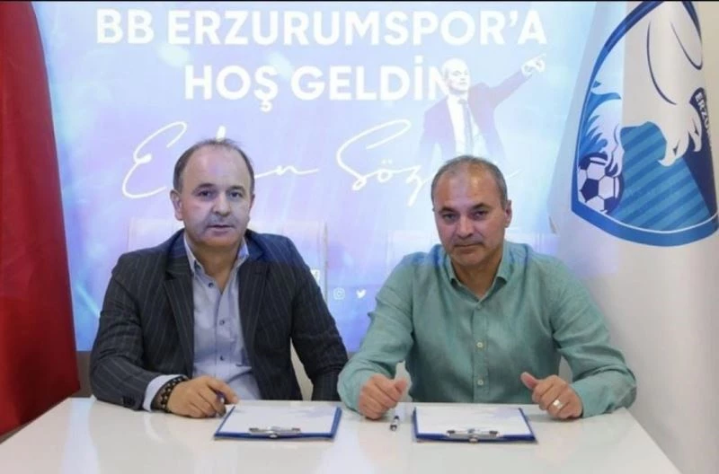 BB Erzurumspor’da Erkan Sözeri dönemi başladı
