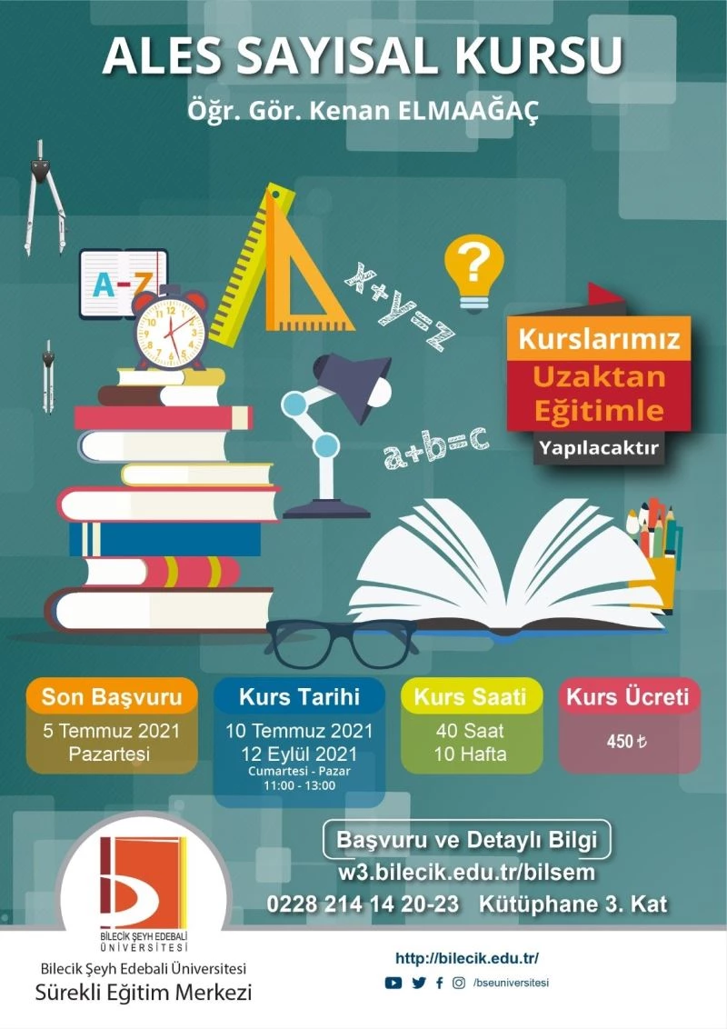 BİLSEM’den İngilizce, Almanca, Arapça ve ALES sayısal kursları
