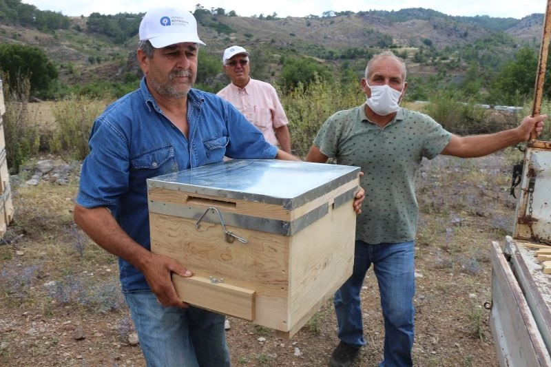 Arıcılara kovan hibesi yapıldı , çiftçilere sertifikaları verildi
