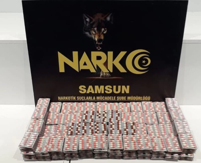 Samsun’da 4 bin 736 adet uyuşturucu hap ele geçti: 3 gözaltı
