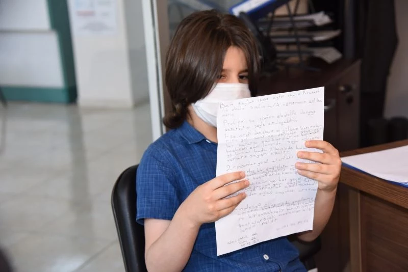 Yazdığı mektupla su tasarrufu çağrısında bulundu
