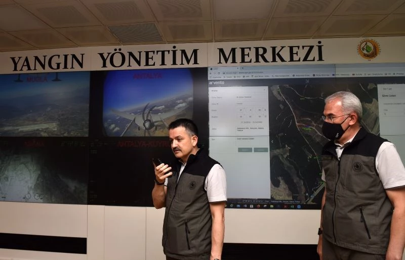 Bakan Pakdemirli: “Yangın sayısı üç misli artarken yanan alan neredeyse başa başa